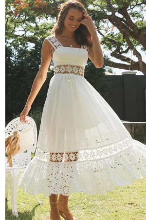 Robe Invitée Mariage Champêtre Rétro