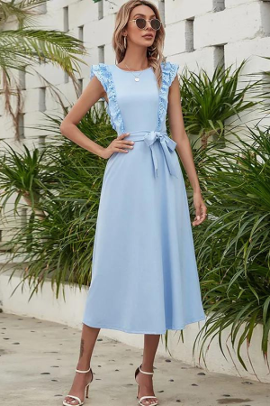 Robe Cocktail Champêtre Chic