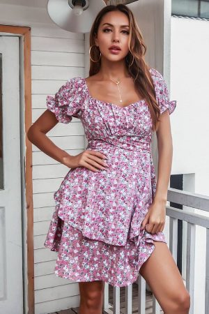 Robe Mariage Champêtre Manche Courte